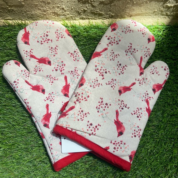 None Other - Cotton Micro Oven Hand Gloves- Pack of 2 Pcs